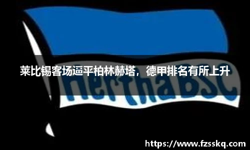 莱比锡客场逼平柏林赫塔，德甲排名有所上升